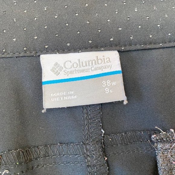 Columbia Mens Outdoor Elements 5 Pocket Shorts Size 38x9 Stretch Black Hiking - Picture 7 of 8